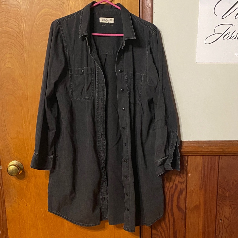 Madewell Charcoal Shirt Dress